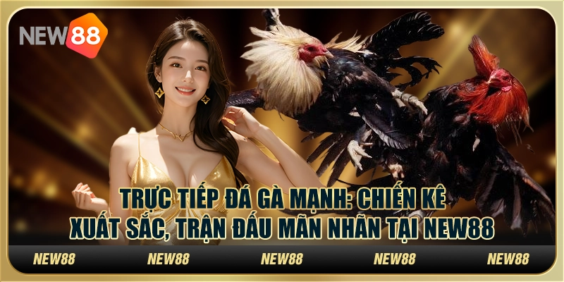 Trực tiếp đá gà mạnh - Chiến kê xuất sắc, trận đấu mãn nhãn tại New88