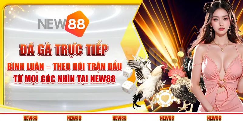 Đá gà trực tiếp bình luận – Theo dõi trận đấu từ mọi góc nhìn tại New88