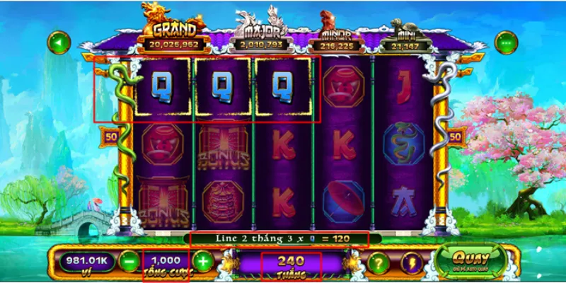 Điểm nhấn ấn tượng của game slot Thanh Xà Bạch Xà