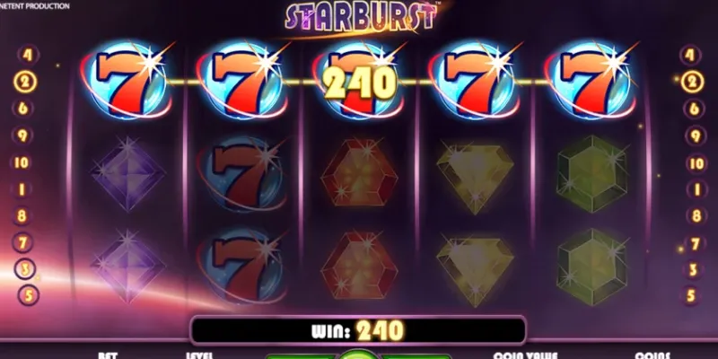 Bật mí kinh nghiệm chơi Starburst trúng lớn